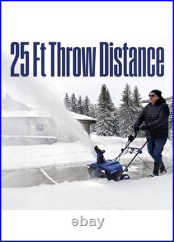 Wsnow20 Electric Snow Blower 20 1800W, Steel Auger, Dual LED, 25ft Throw
