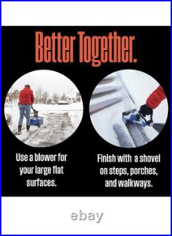 Wsnow20 Electric Snow Blower 20 1800W, Steel Auger, Dual LED, 25ft Throw