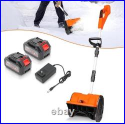 XHHEZQ 13 Cordless Snow Shovel 2x 48V 600W Motor 4-Ah Battery