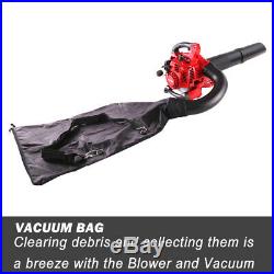 X-BULL Leaf Blower Powered Vacuum Handheld Commercial Yard Outdoor 26ccGasoline