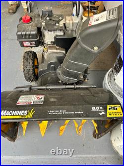 Yard Machines 26 in Two-Stage Gas Snow Blower Electric Start Chute Control