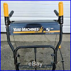 Yard Machines MTD 22 Snow Blower 5HP Tecumseh Electric Start 7 Speed Freeship