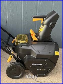 Yard works 40v (2X20V) 20 Cordless Snowblower. READ