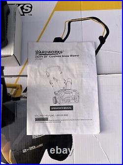 Yard works 40v (2X20V) 20 Cordless Snowblower. READ
