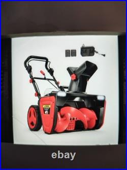 Yusazens 40V 20-in Cordless Electric Snow Blower (Blue In Color)