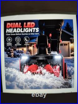 Yusazens 40V 20-in Cordless Electric Snow Blower (Blue In Color)