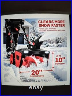 Yusazens 40V 20-in Cordless Electric Snow Blower (Blue In Color)