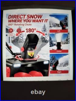 Yusazens 40V 20-in Cordless Electric Snow Blower (Blue In Color)